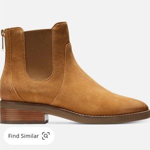 Cole Haan Reid Womens Suede Waterproof Ankle Boots